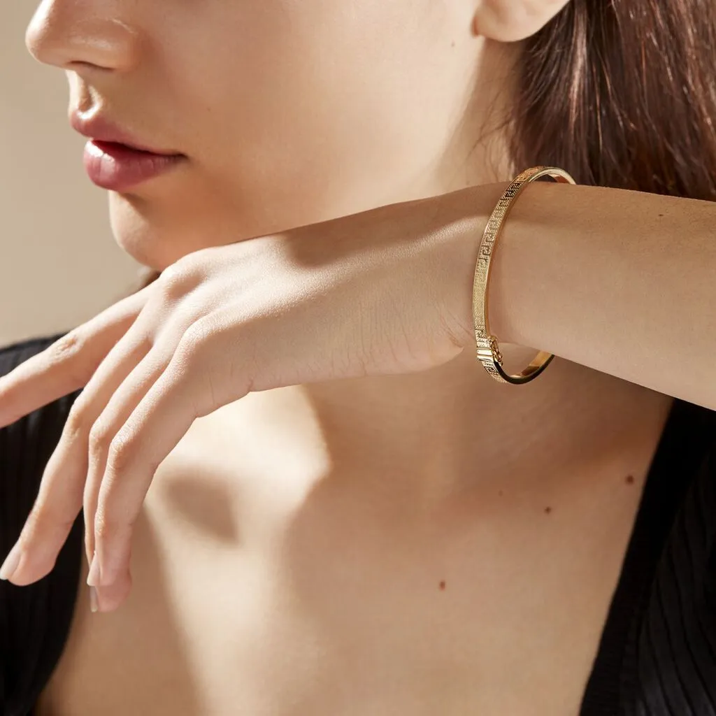 Histoire D'Or Bracelet Jonc Capucina Grec Or Jaune – Image 5