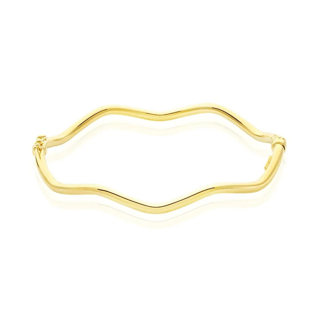 Histoire D'Or Bracelet Jonc Jennie Ondule Or Jaune