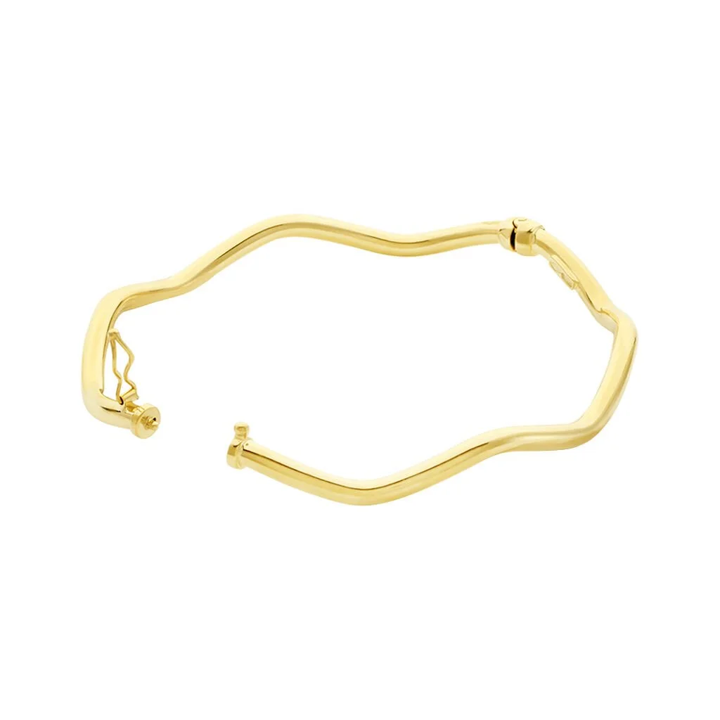 Histoire D'Or Bracelet Jonc Jennie Ondule Or Jaune – Image 2