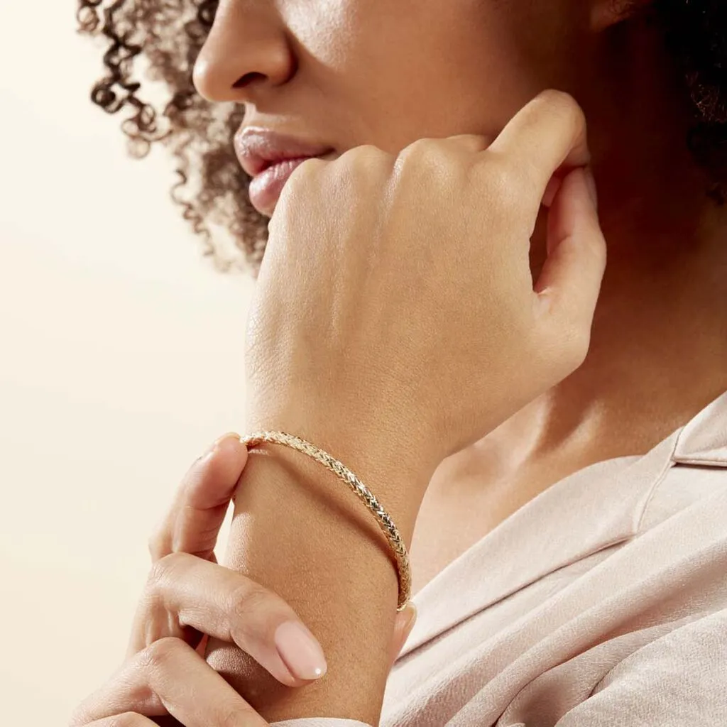 Histoire D'Or Bracelet Jonc Jennie Diamante Or Jaune – Image 5