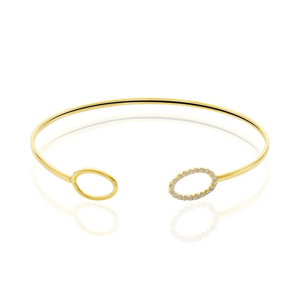 Histoire D'Or Bracelet Jonc Seth Or Jaune Oxyde De Zirconium