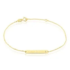 Histoire D'Or Bracelet Fania Message Or Jaune Oxyde De Zirconium
