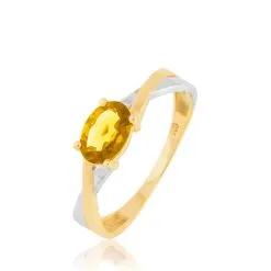 Histoire D'Or Bague Emeline Or Bicolore Citrine