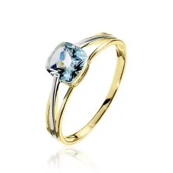 Histoire D'Or Bague Sidoine Or Bicolore Topaze
