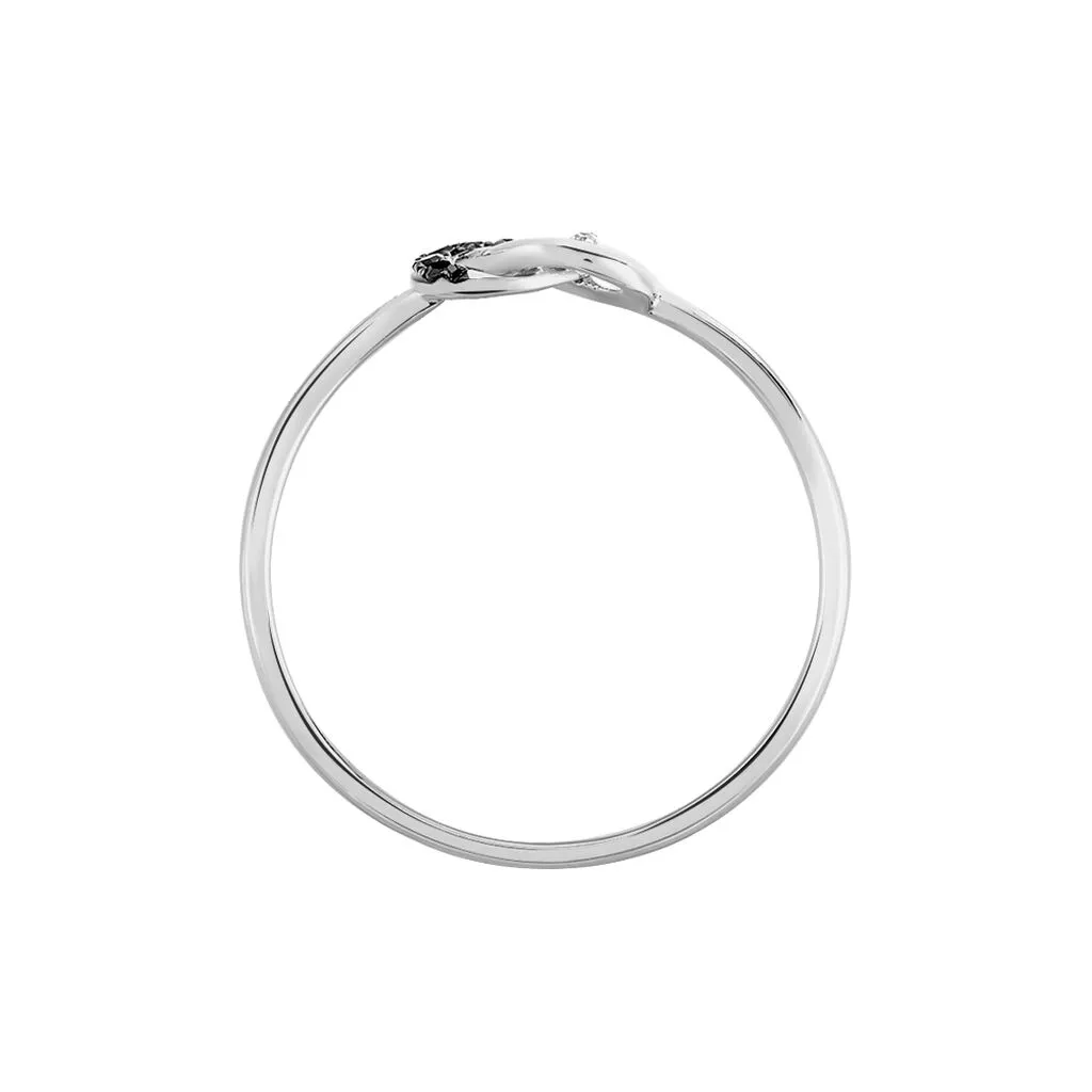 Histoire D'Or Bague Constellation Or Blanc Diamant – Image 3