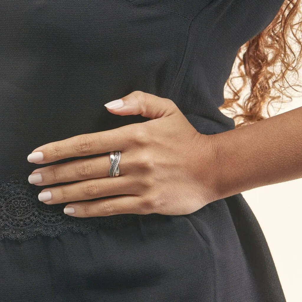 Histoire D'Or Bague Merlin Or Blanc Diamant – Image 6