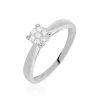 Histoire D'Or Bague Solitaire Grace Or Blanc Diamant