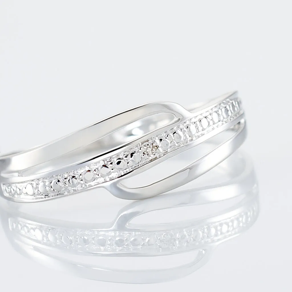 Histoire D'Or Bague Solena Or Blanc Diamant – Image 4