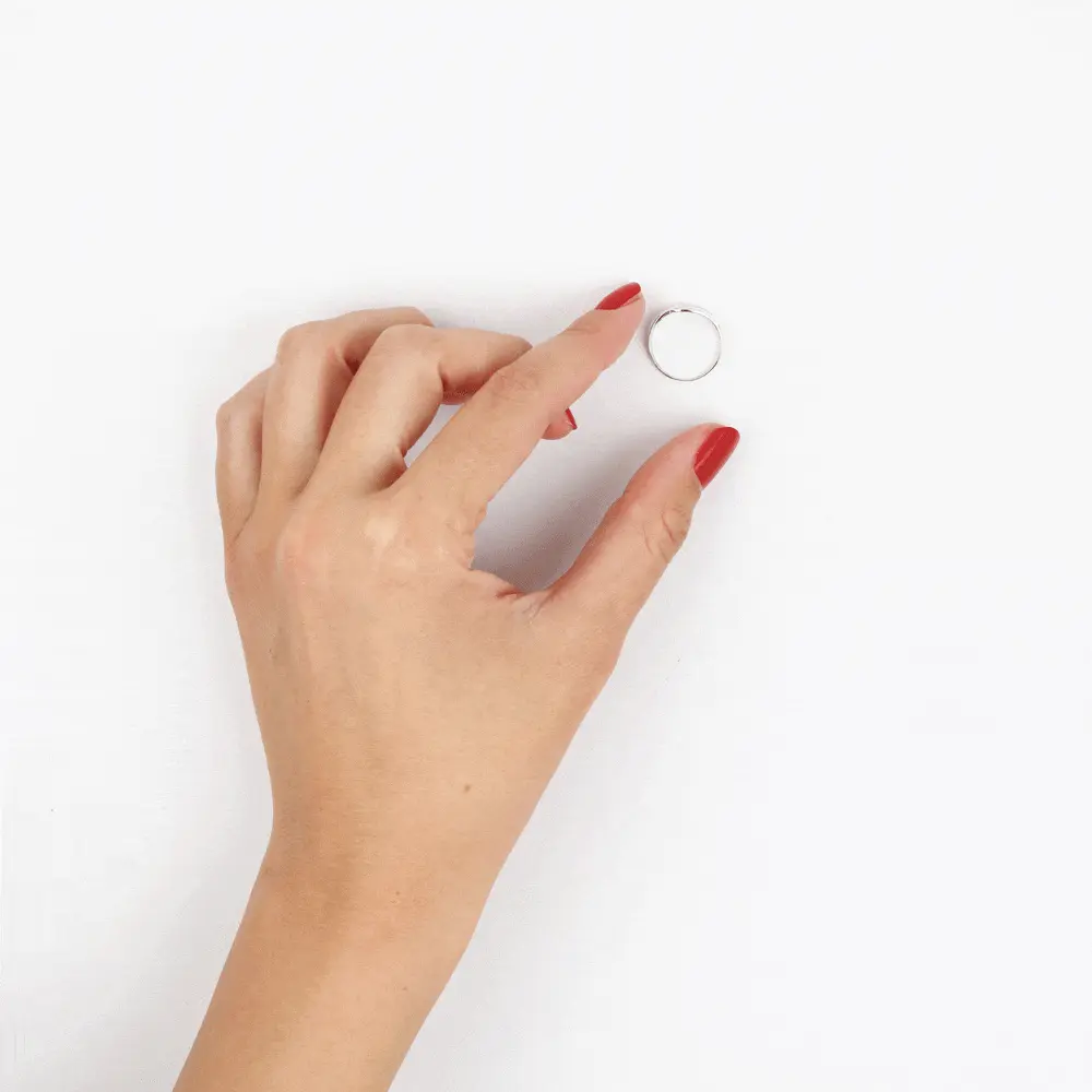 Histoire D'Or Bague Solena Or Blanc Diamant – Image 5