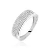 Histoire D'Or Bague Setti Or Blanc Diamant