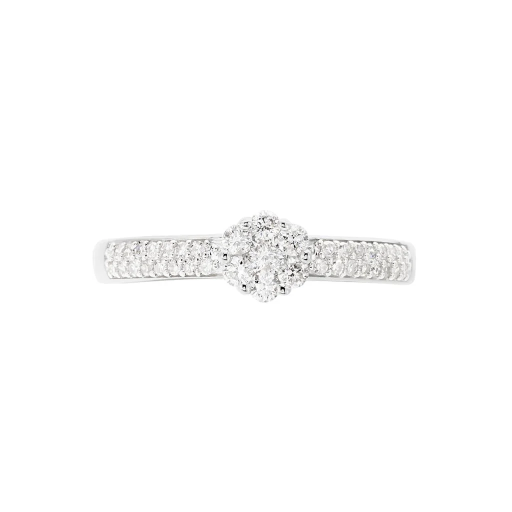Histoire D'Or Bague Praya Or Blanc Diamant – Image 2