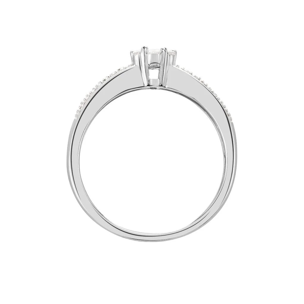 Histoire D'Or Bague Praya Or Blanc Diamant – Image 3
