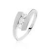 Histoire D'Or Bague Trilogie Or Blanc Diamant
