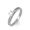 Histoire D'Or Bague Solitaire Loren Or Blanc Diamant