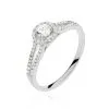 Histoire D'Or Bague Solitaire Karen Or Blanc Diamant