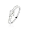 Histoire D'Or Bague Carey Or Blanc Diamant