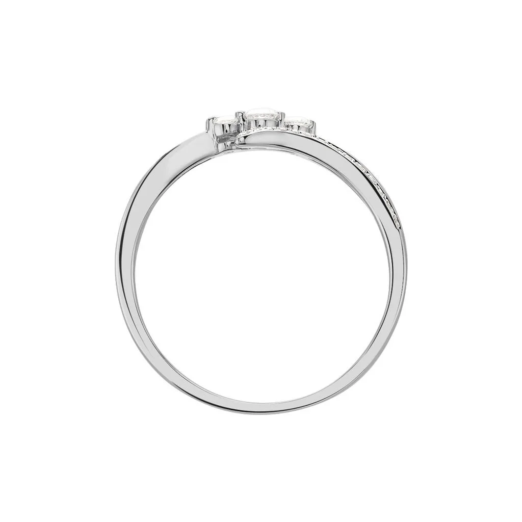 Histoire D'Or Bague Carey Or Blanc Diamant – Image 3