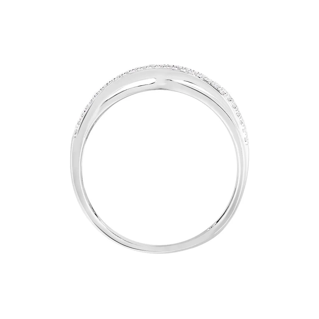 Histoire D'Or Bague Julianne Or Blanc Diamant Divers – Image 3