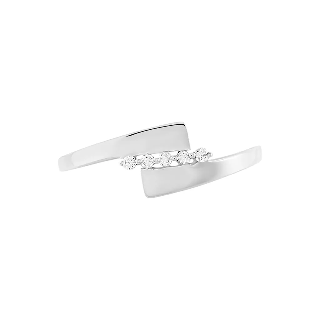 Histoire D'Or Bague Abbie Or Blanc Diamant – Image 2