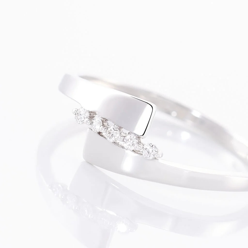 Histoire D'Or Bague Abbie Or Blanc Diamant – Image 4