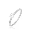 Histoire D'Or Bague Solitaire Laetitia Or Blanc Diamant