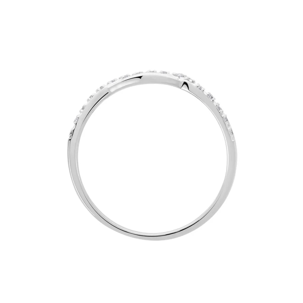 Histoire D'Or Bague Osanna Or Blanc Diamants – Image 3