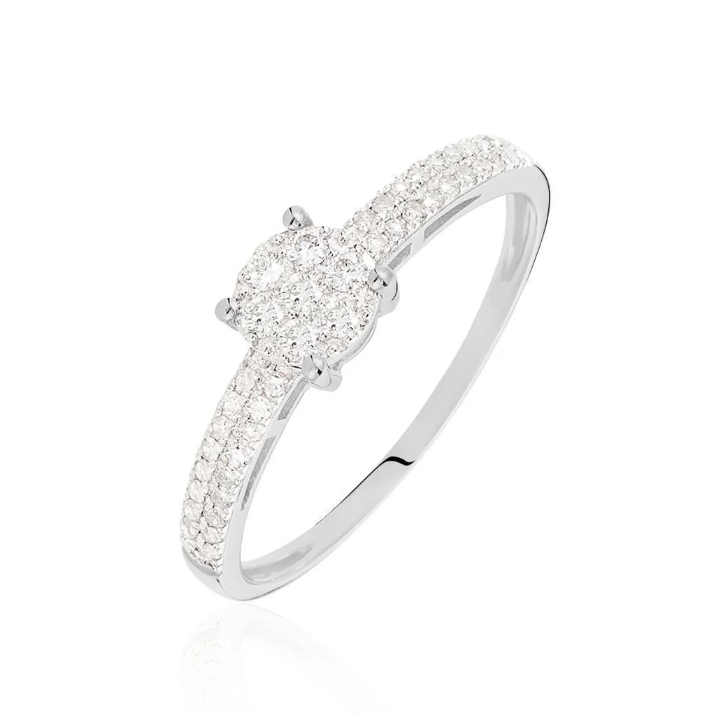 Histoire D'Or Bague Julia Or Blanc Diamant