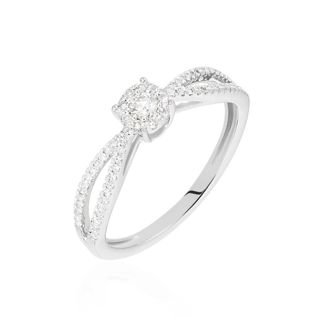 Histoire D'Or Bague Orphee Or Blanc Diamant