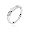 Histoire D'Or Bague Selene Or Blanc Diamant
