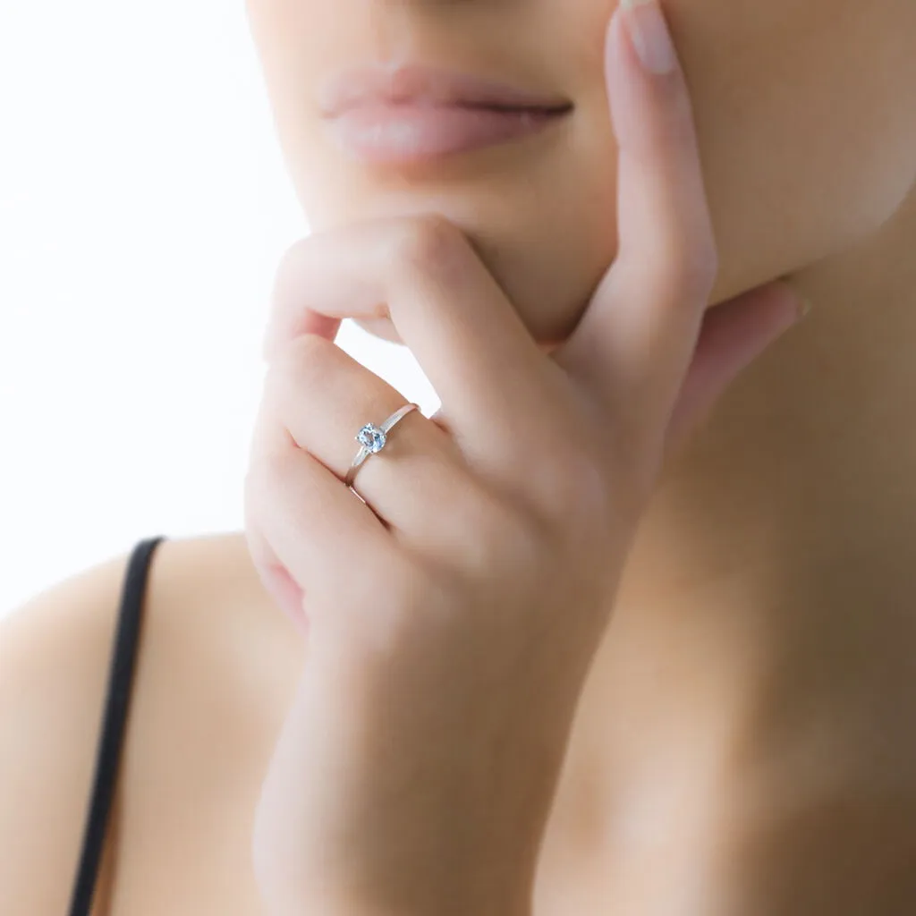 Histoire D'Or Bague Lily Or Blanc Emeraude – Image 4