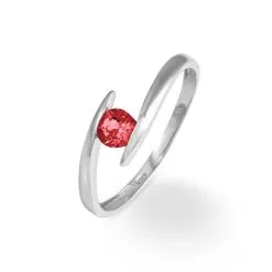 Histoire D'Or Bague Tiphaine Or Blanc Rubis