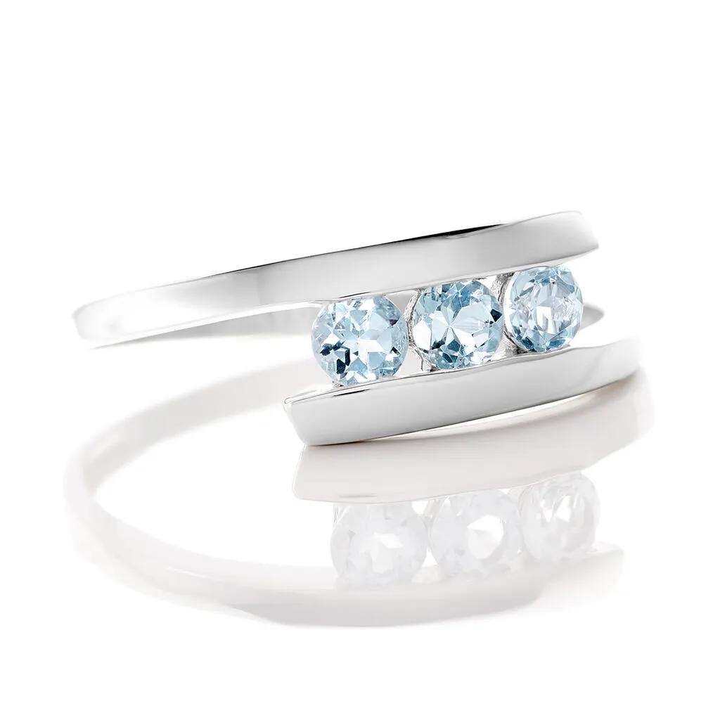 Histoire D'Or Bague Sally Or Blanc Topaze – Image 4