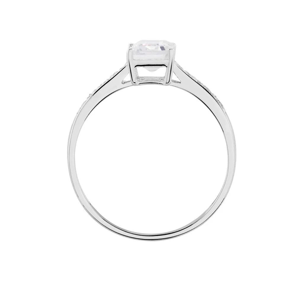Histoire D'Or Bague Or Blanc Gesacus Oxyde De Zirconium – Image 3