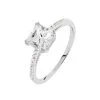 Histoire D'Or Bague Beline Or Blanc Oxyde De Zirconium