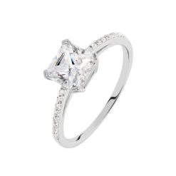 Histoire D'Or Bague Beline Or Blanc Oxyde De Zirconium