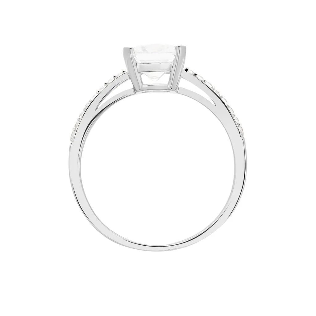 Histoire D'Or Bague Beline Or Blanc Oxyde De Zirconium – Image 3