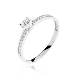 Histoire D'Or Bague Harem Or Blanc Oxyde De Zirconium