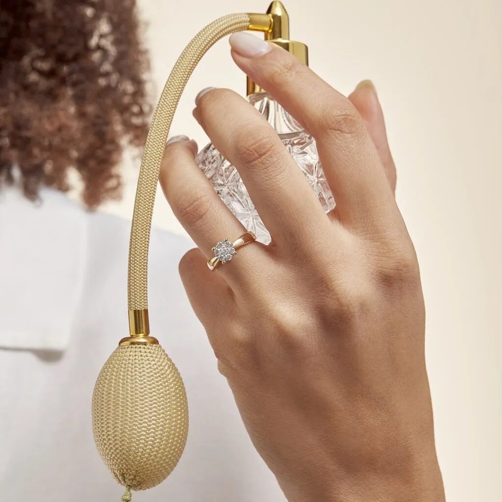 Histoire D'Or Bague Solitaire Grace Or Jaune Diamant – Image 5