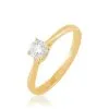 Histoire D'Or Bague Solitaire Victoria Or Jaune Diamant