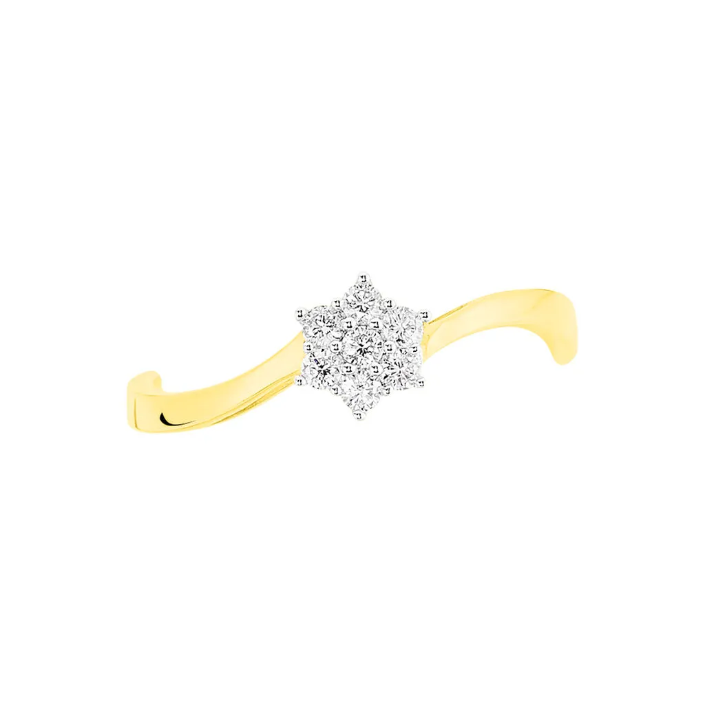 Histoire D'Or Bague Solitaire Cassiope Or Jaune Diamant – Image 2