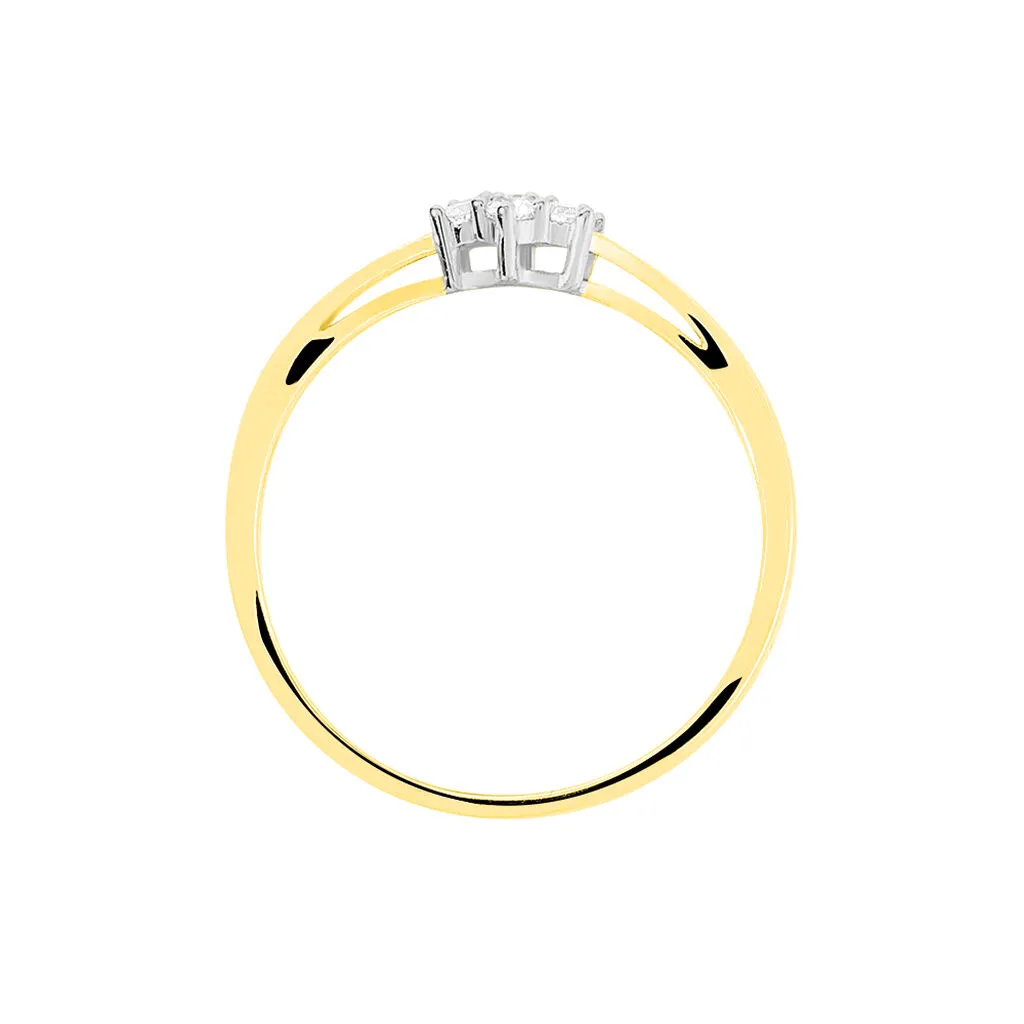 Histoire D'Or Bague Solitaire Cassiope Or Jaune Diamant – Image 3