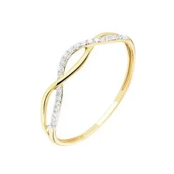 Histoire D'Or Bague Nucia Or Jaune Diamant