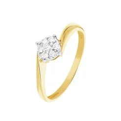 Histoire D'Or Bague Solitaire Lysia Or Jaune Diamant
