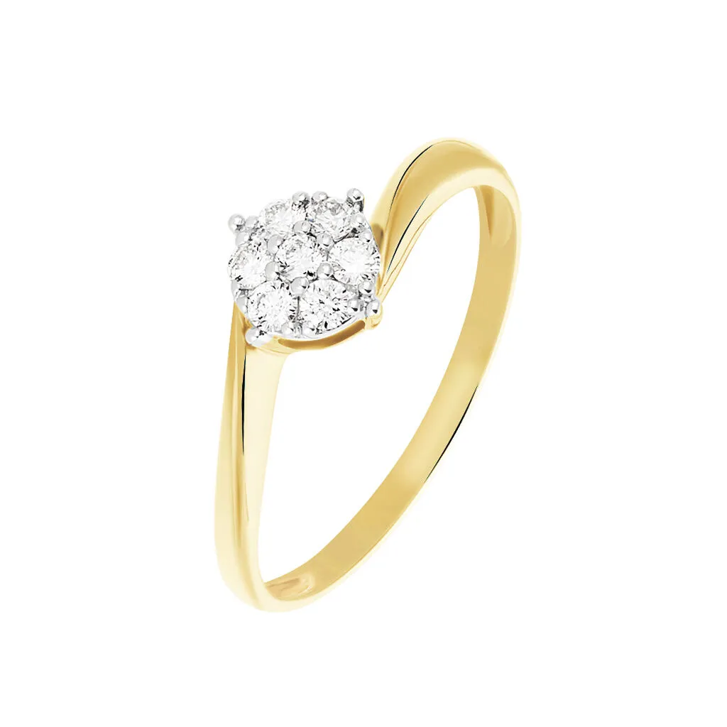 Histoire D'Or Bague Solitaire Lysia Or Jaune Diamant