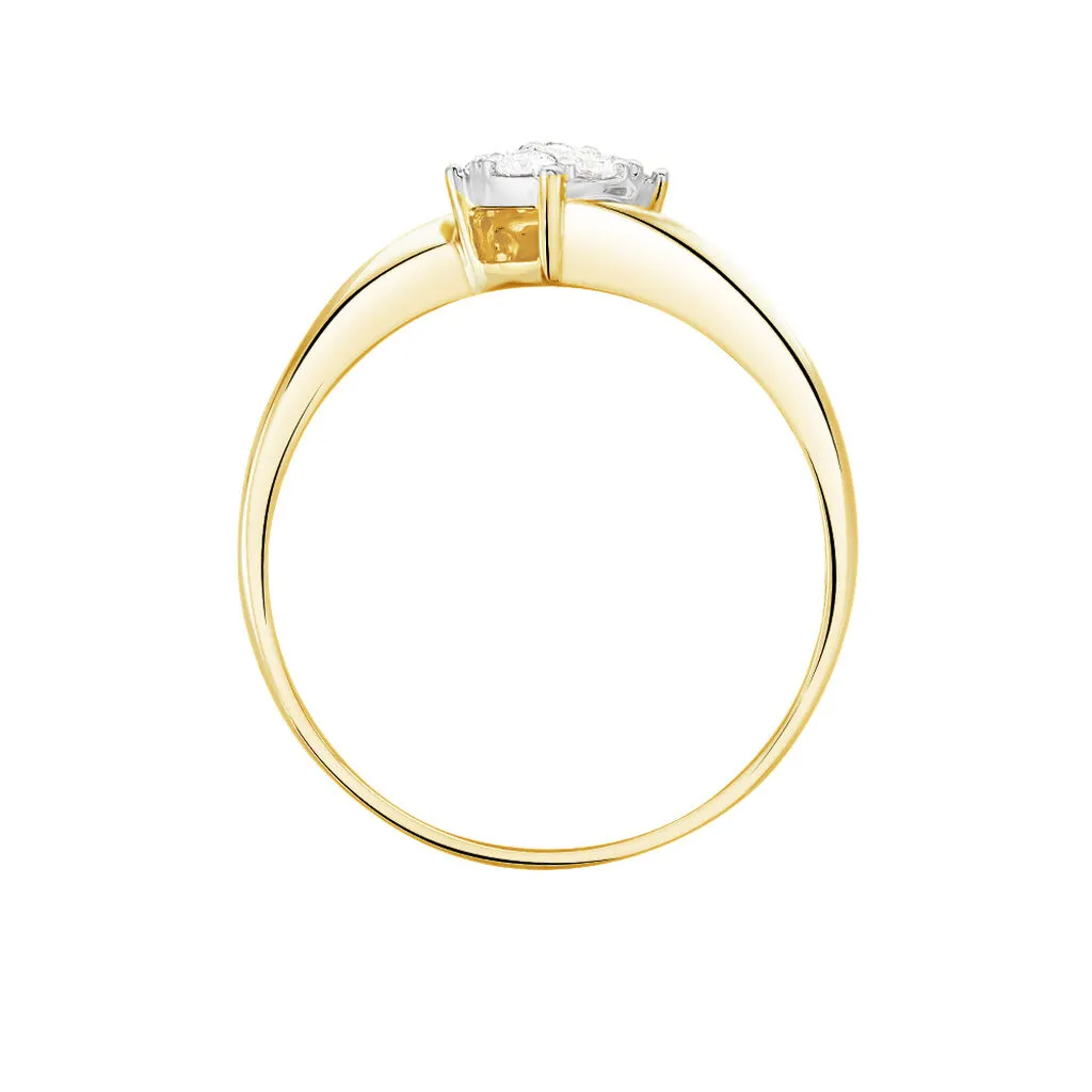 Histoire D'Or Bague Solitaire Lysia Or Jaune Diamant – Image 3