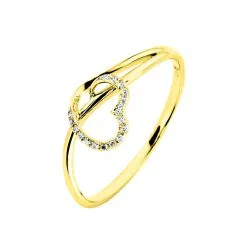 Histoire D'Or Bague Louise Or Jaune Diamant