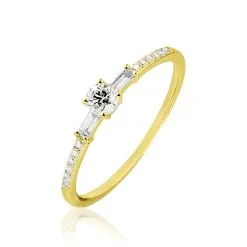 Histoire D'Or Bague Solitaire Nina Or Jaune Diamant