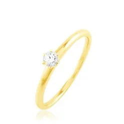 Histoire D'Or Bague Solitaire Natalia Or Jaune Diamant
