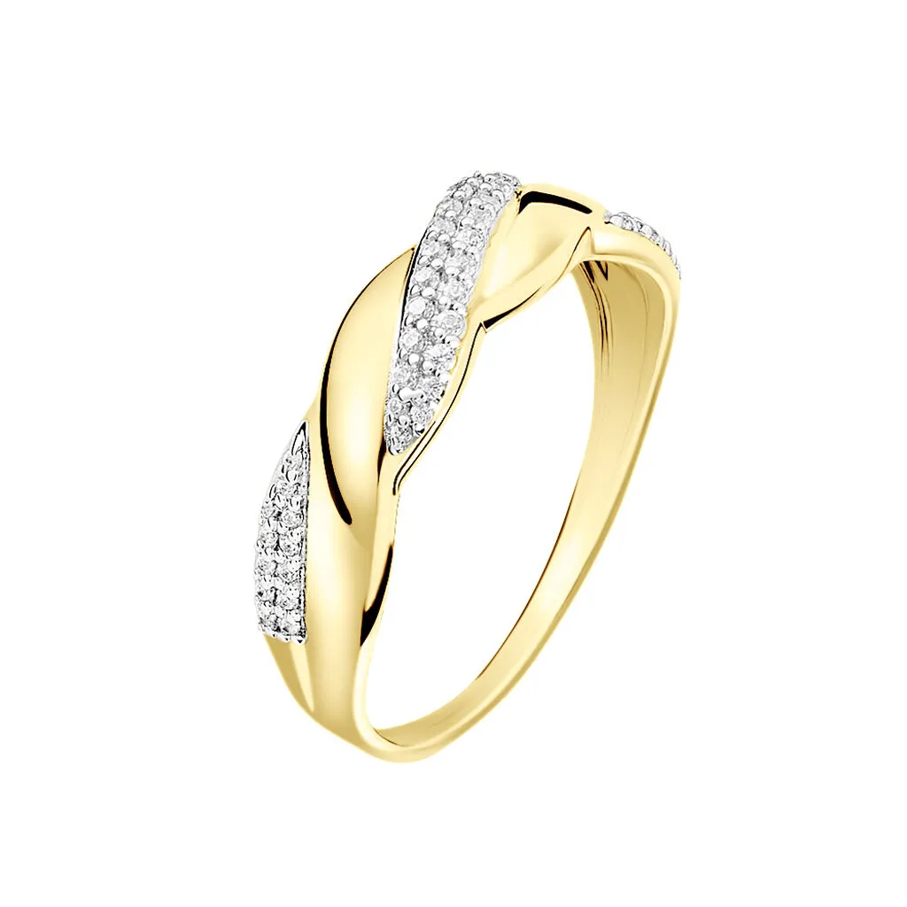 Histoire D'Or Bague Admète Or Jaune Diamant