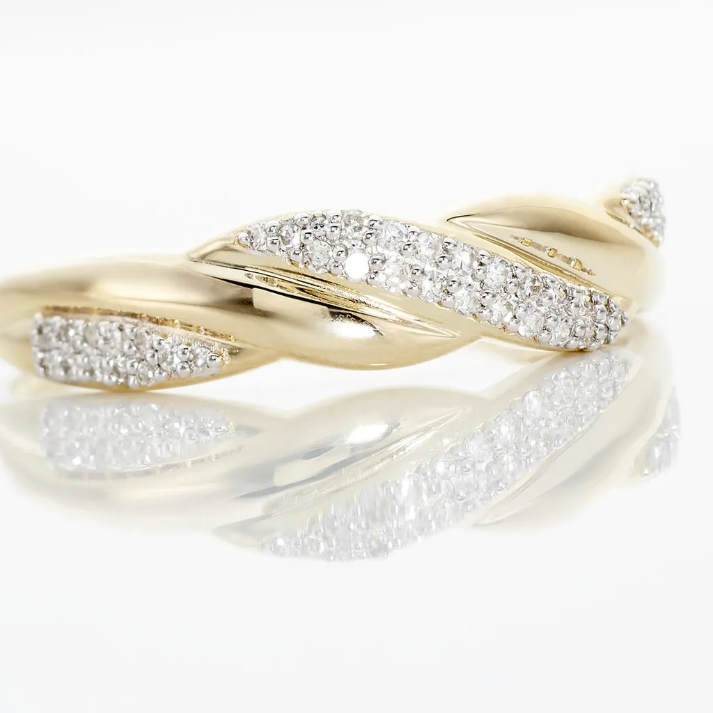 Histoire D'Or Bague Admète Or Jaune Diamant – Image 4